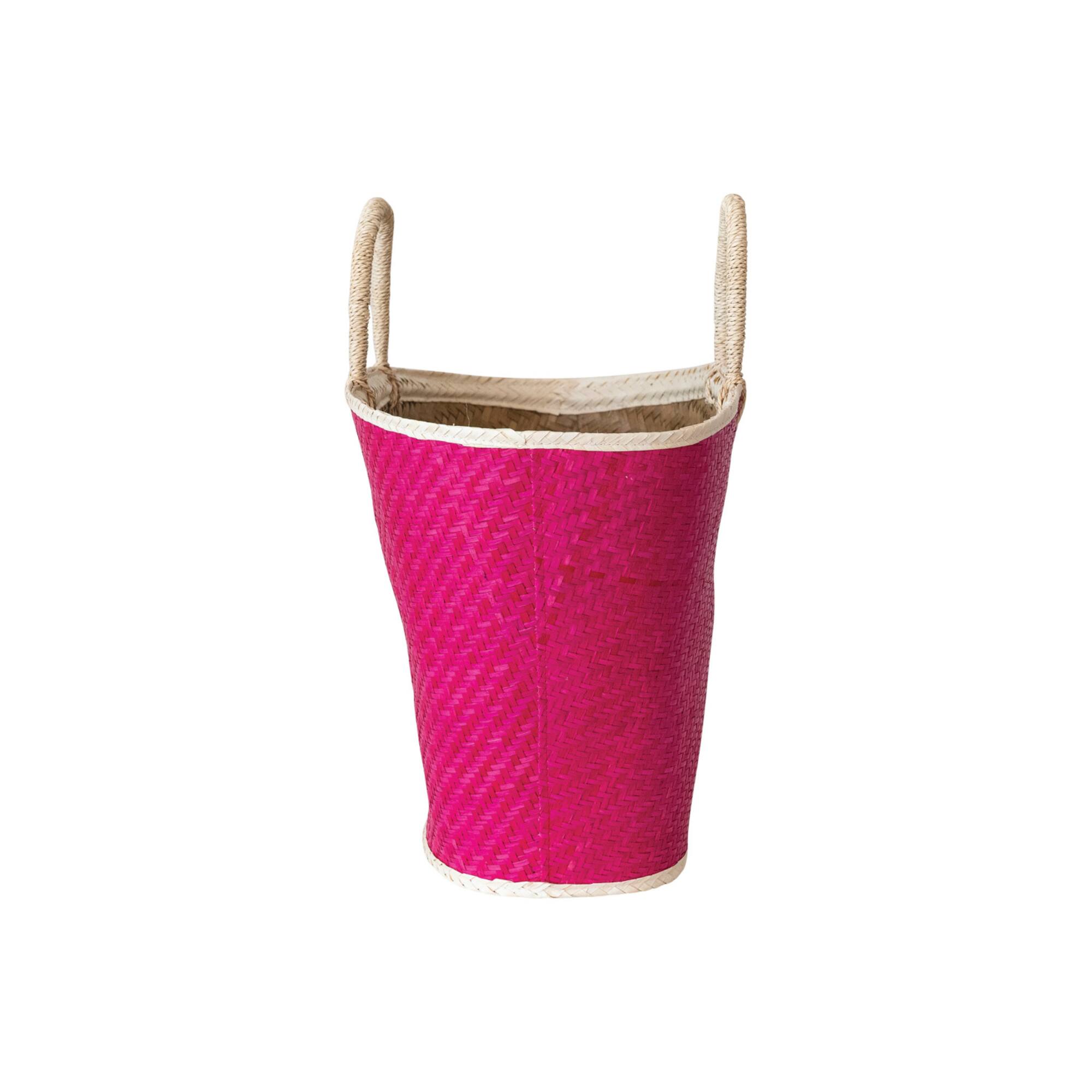 Hello Honey® 27" Pink Palm Leaf Storage Tote Bag